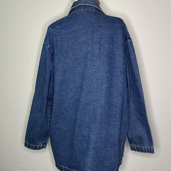 Coldwater Creek Women’s Casual Button Down Denim Barn Jacket Chore Coat XLarge - Picture 6 of 9